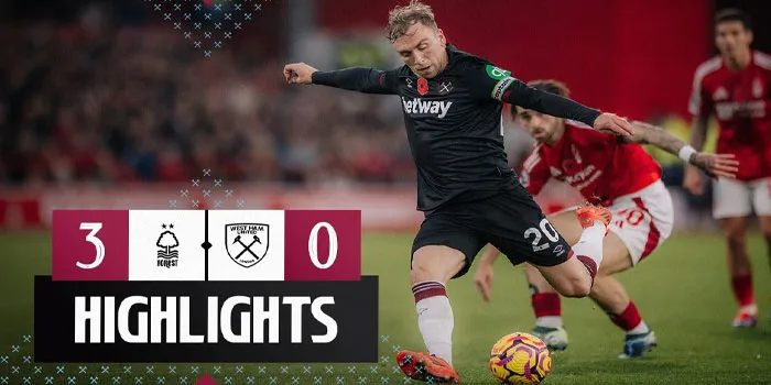 Liga Inggris - Nottingham Forest Bungkam West Ham 3-0 Tanpa Balas